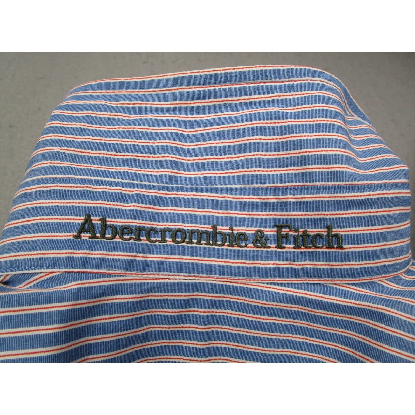 Abercrombie & Fitch VINTAGE Abercrombie & Fitch Shirt Mens L Muscle Blue Button Up Twill Long Sleeve Y2K Size US L / EU 52-54 / 3 - 5 Thumbnail