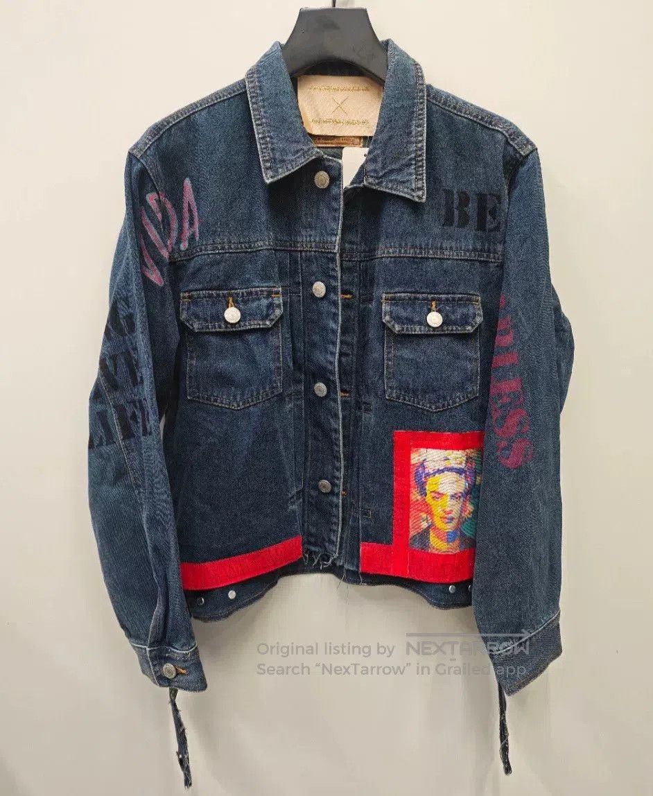 MIDNIGHT RODEO Limited Edition Graffiti Denim Jacket. Size XS / US 0-2 / IT 36-38 - 1 Thumbnail