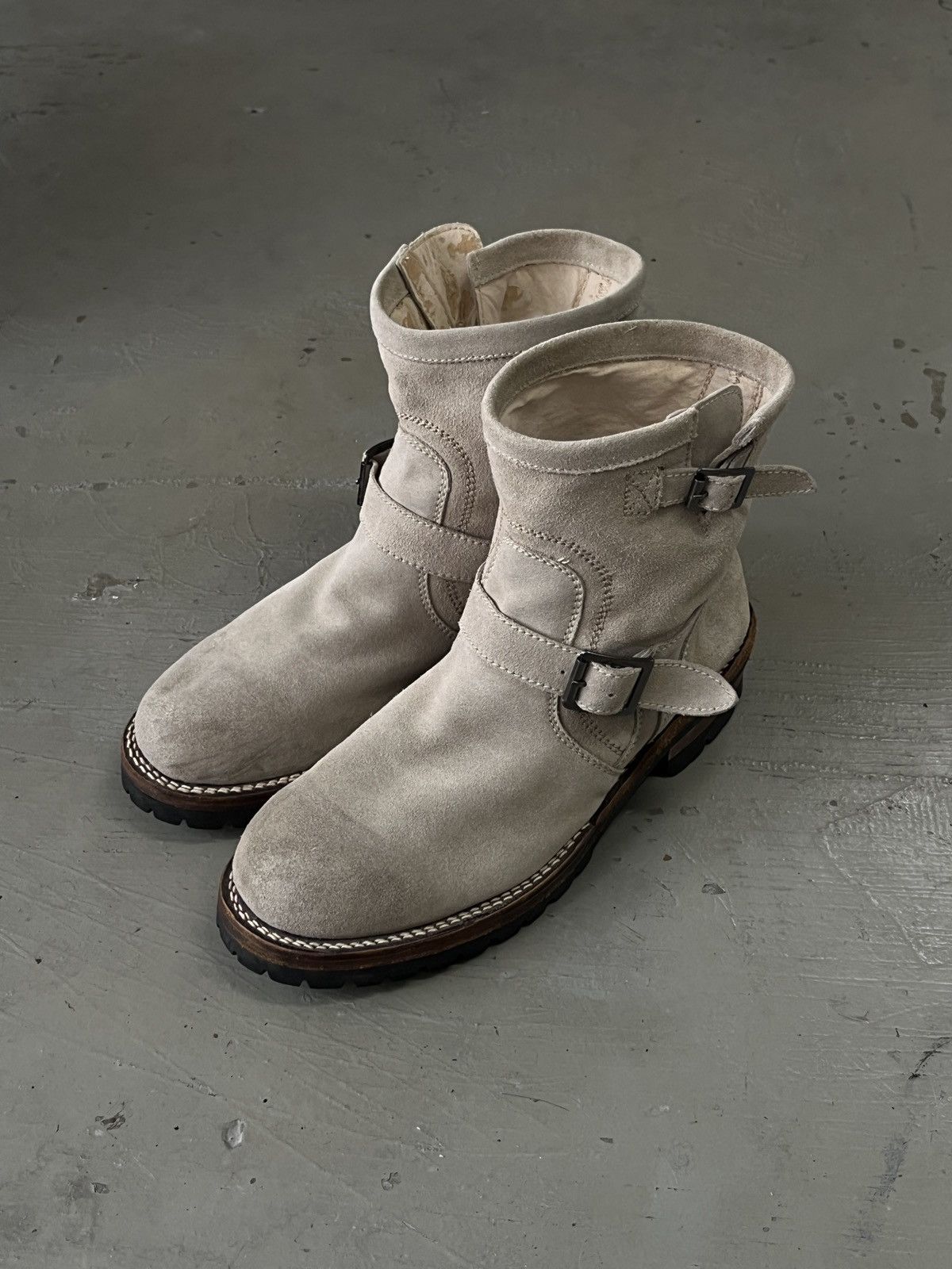 Dirk Bikkembergs Archive Japan Jackrose Suede Leather Engineer Boots Size US 9 / EU 42 - 3 Thumbnail