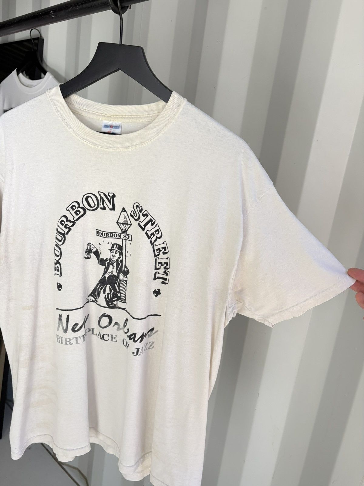 Vintage Vintage Bourbon Street Shirt Faded Distressed Band Grunge Size US XL / EU 56 / 4 - 2 Thumbnail