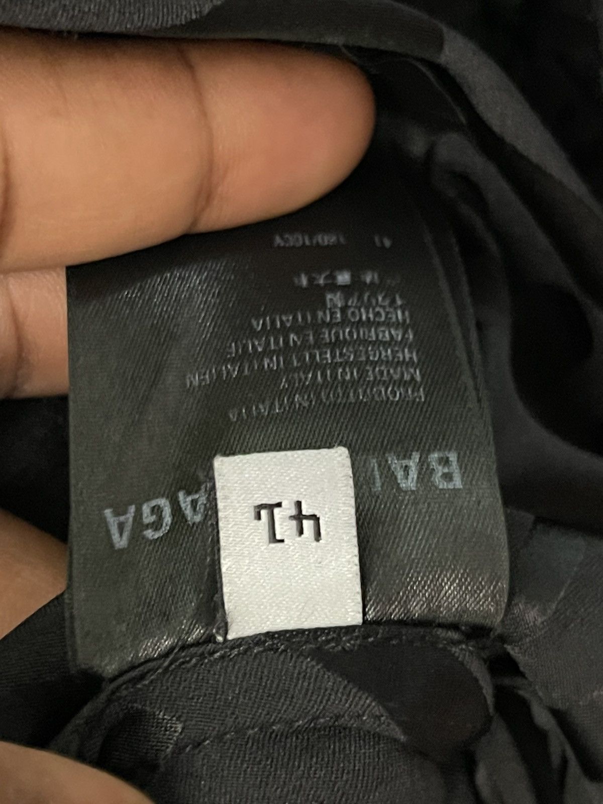 Balenciaga Balenciaga “Slant Monogram Print” Button-Down Shirt Size US XL / EU 56 / 4 - 12 Thumbnail