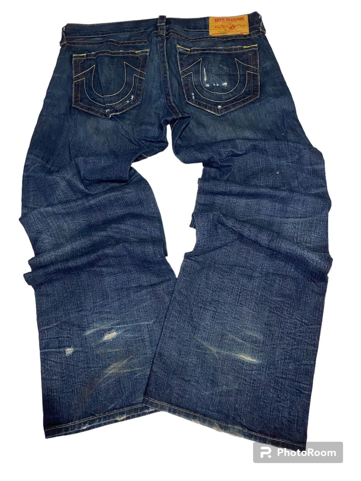 Image of Evisu True Religion Denim Jeans in Bleached, Men's (Size 36)