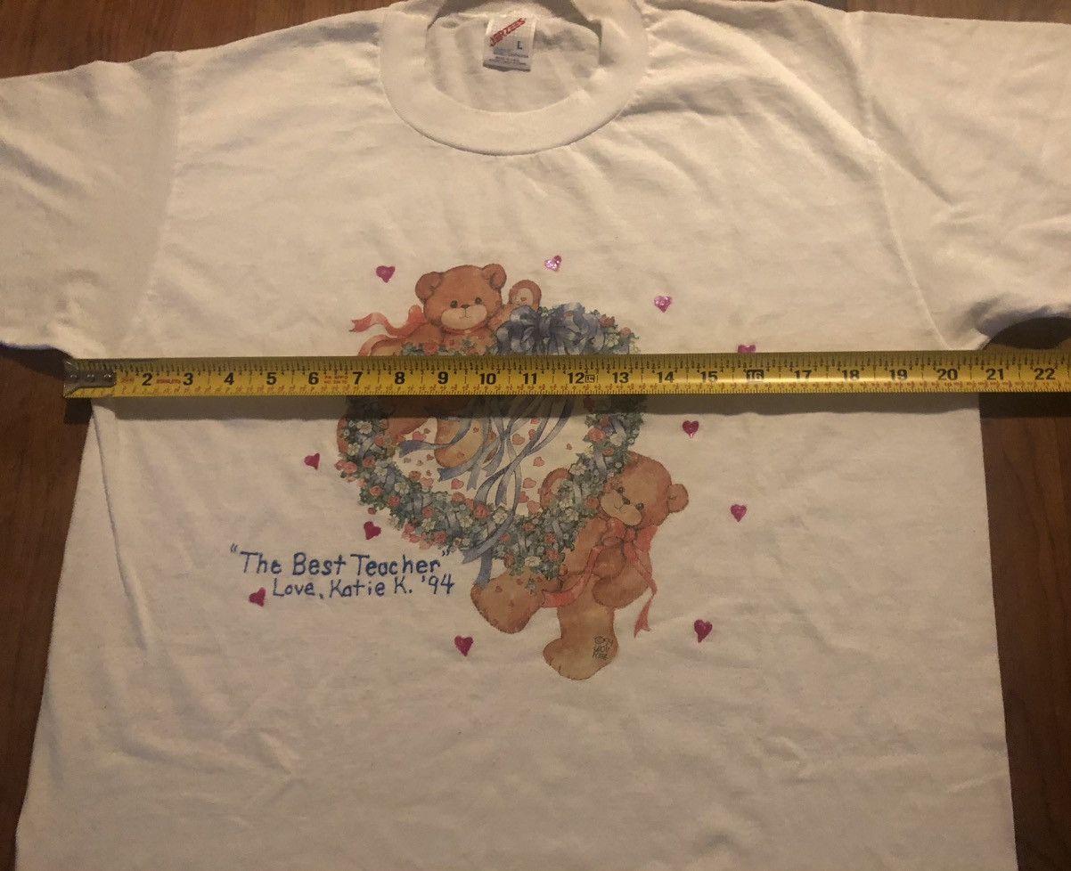 Vintage Vintage 90s Teachers Tribute T Shirt S/L Size US L / EU 52-54 / 3 - 6 Thumbnail