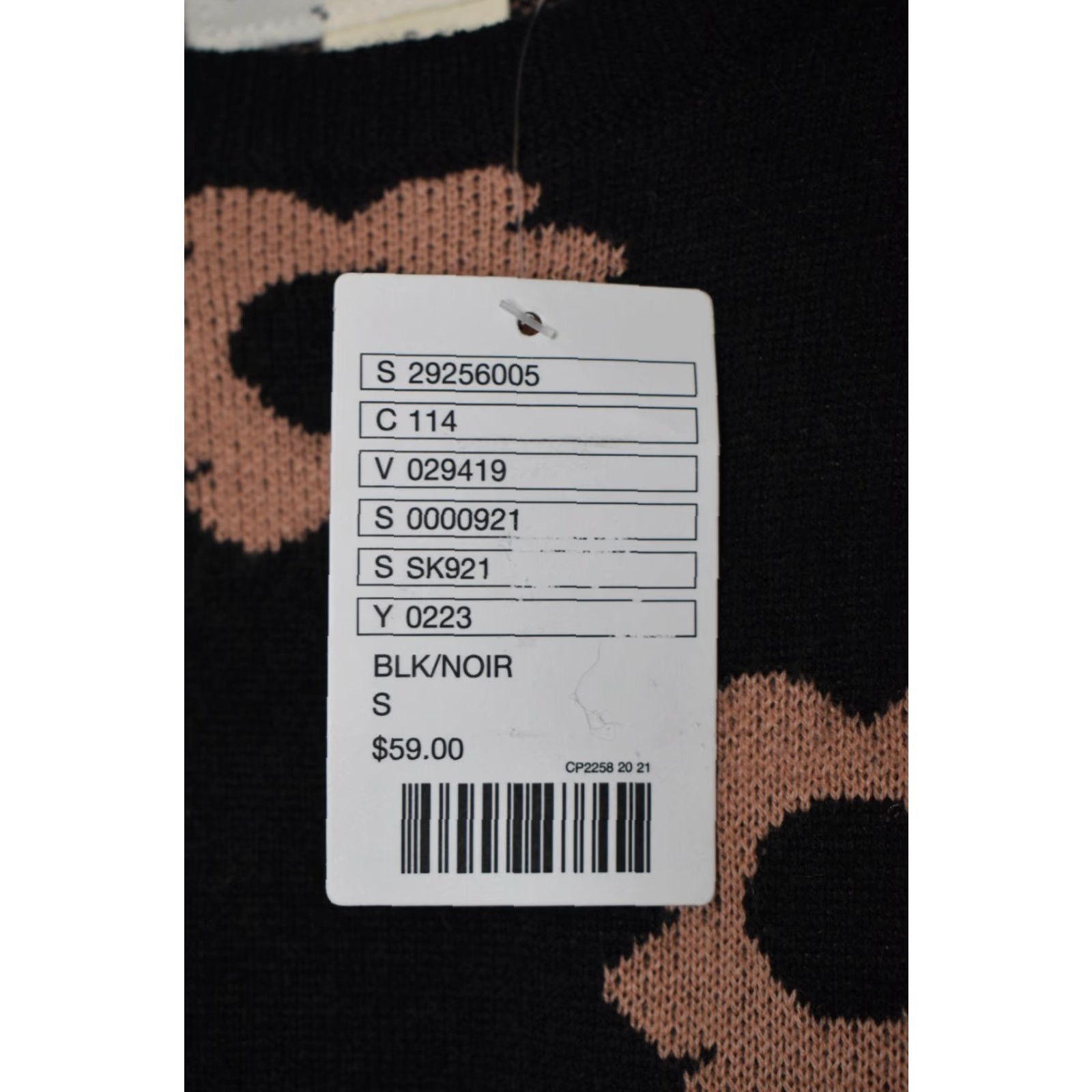Vintage VINTAGE Coincidence & Chance Floral Knit Sweater Long Sleeve Small Black Acrylic Womens Pullover Round Neck Casual Size S / US 4 / IT 40 - 7 Thumbnail