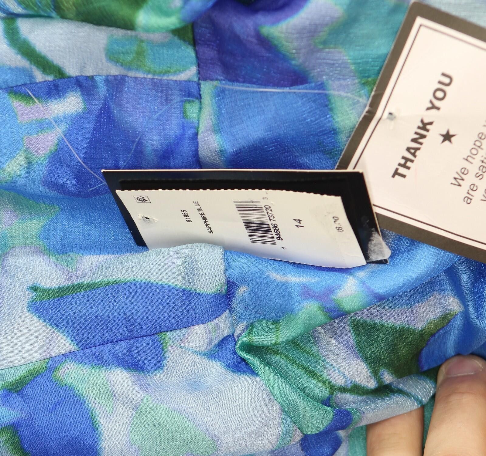 Ann Taylor Nwt Taylor Halter Printed Gown Dress 9185s Sapphire Blue 14 Size XL / US 12-14 / IT 48-50 - 3 Thumbnail