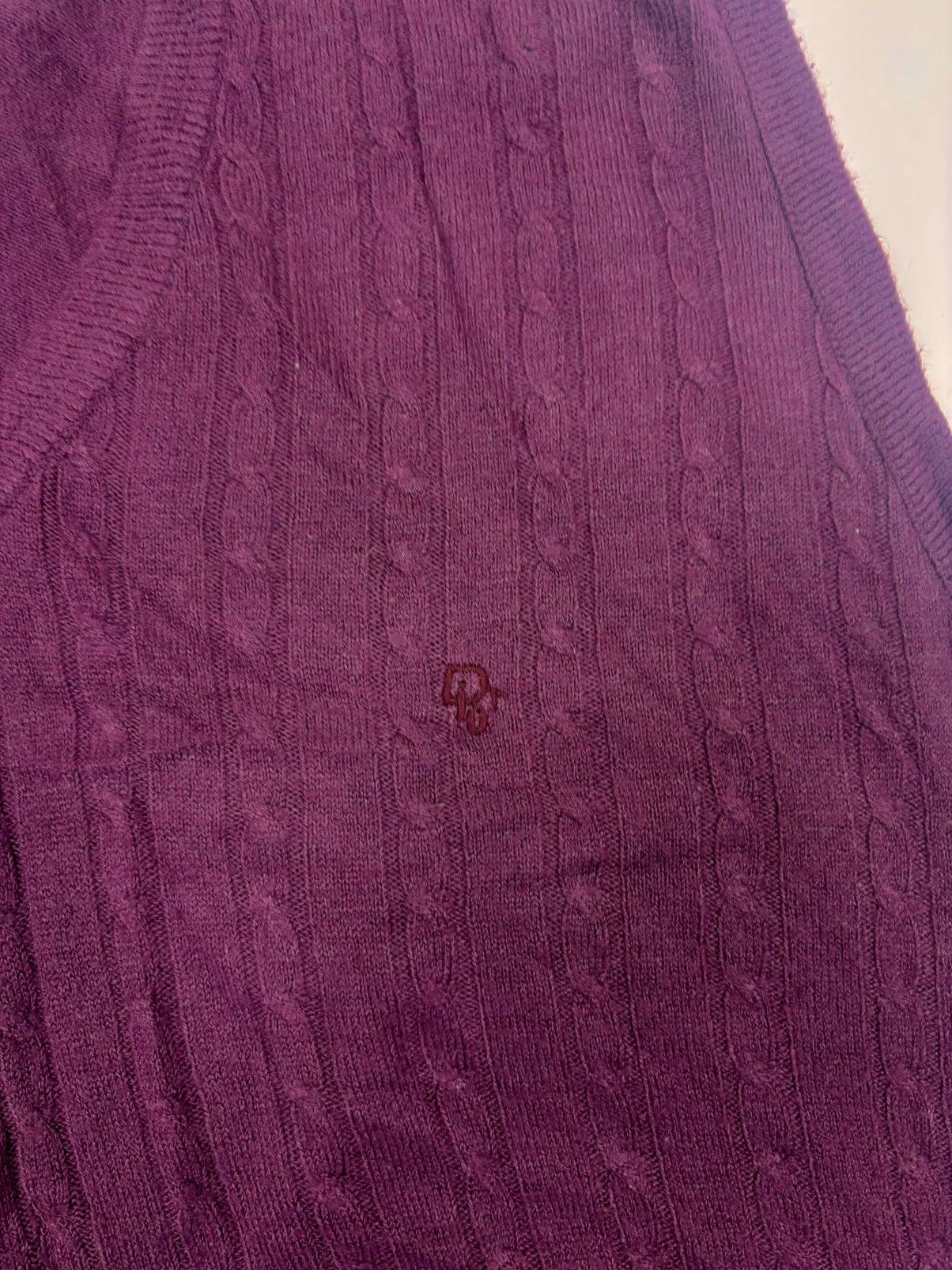 Christian Dior Monsieur 90s Christian Dior Monsieur Purple Acrylic “Dior” Logo Vest Size US XL / EU 56 / 4 - 3 Thumbnail