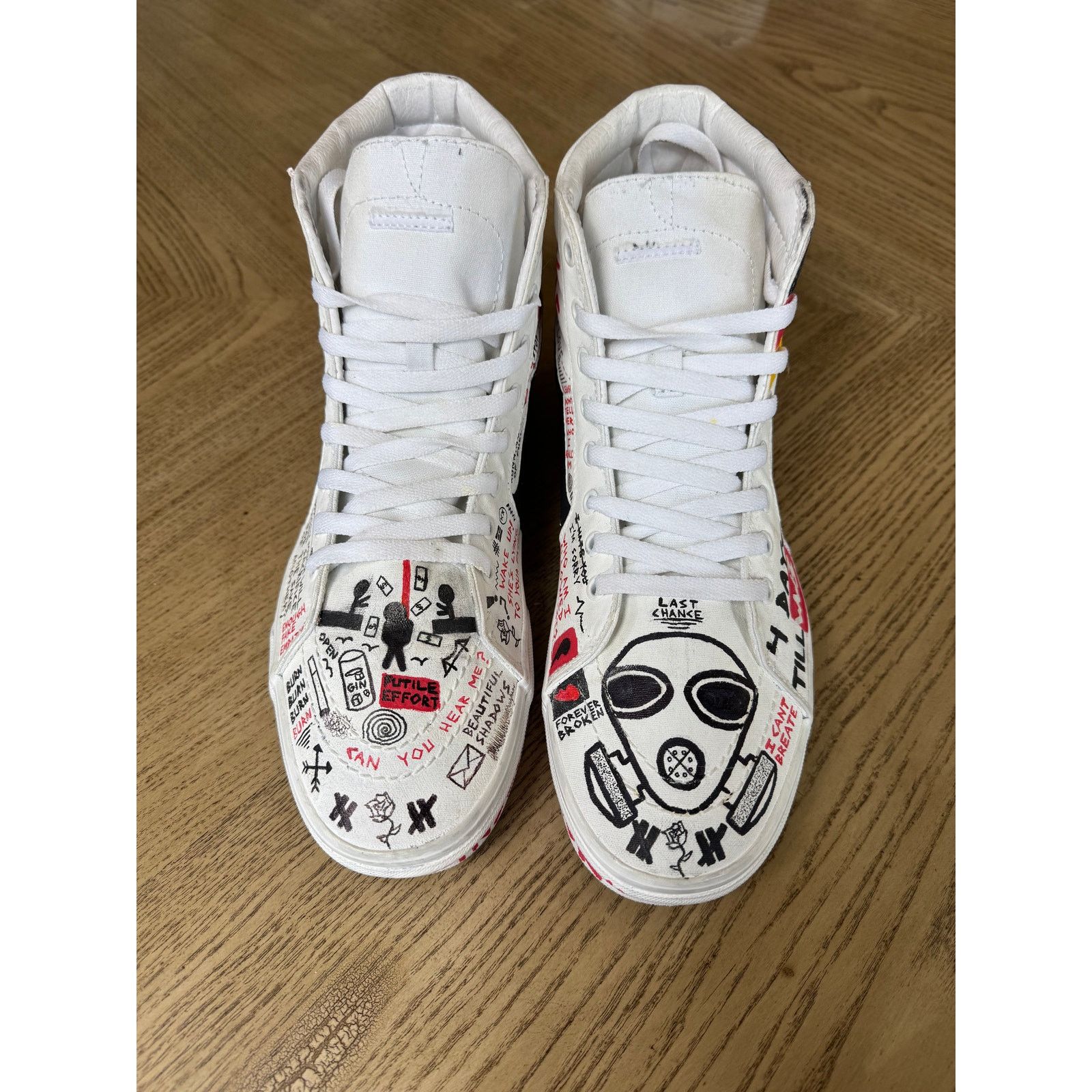 Vans Custom Hand Painted Vans Sk8-High, Size 11.5 Size US 11.5 / EU 44-45 - 10 Thumbnail