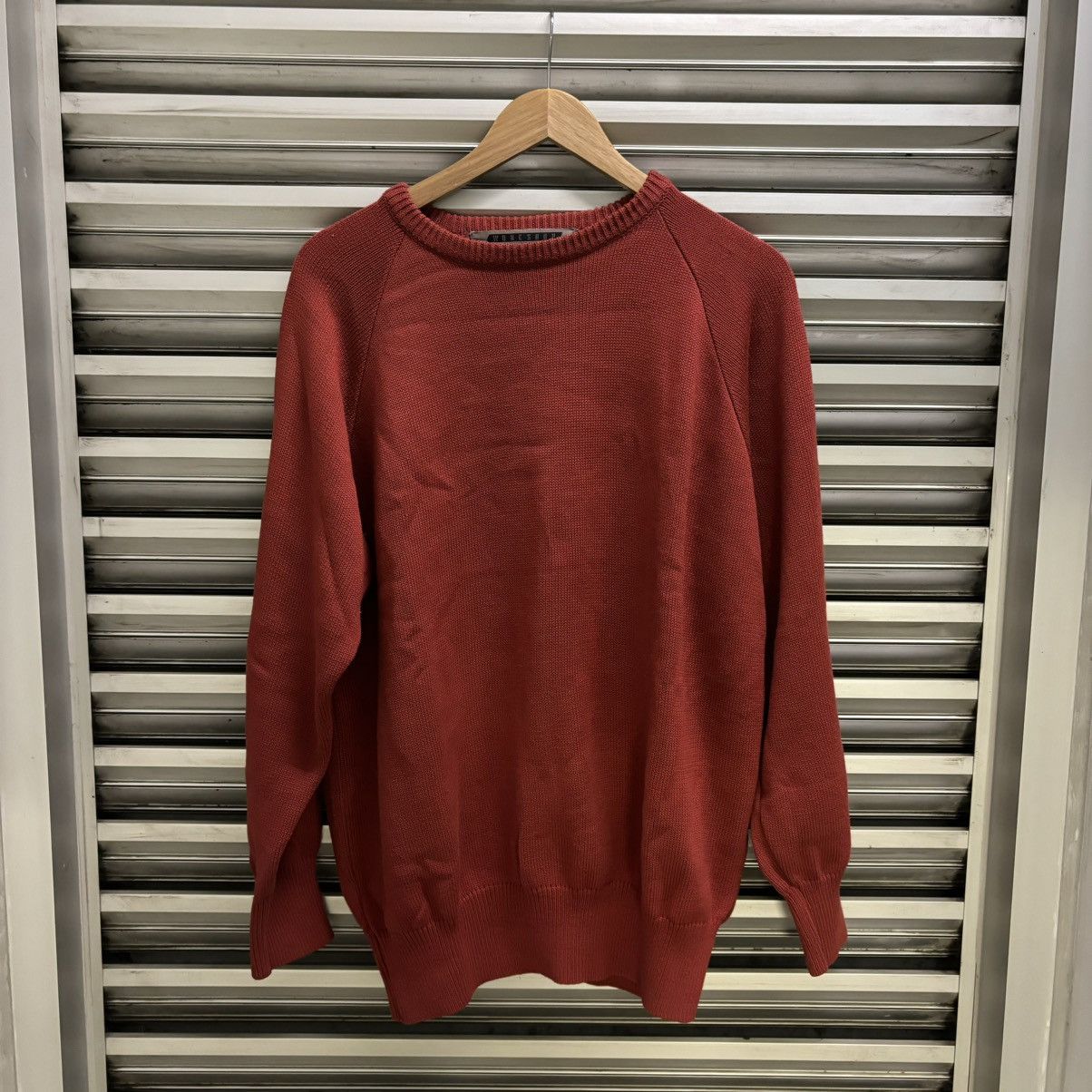 Workshop Japan Minimalist Raglan Knit Sweater