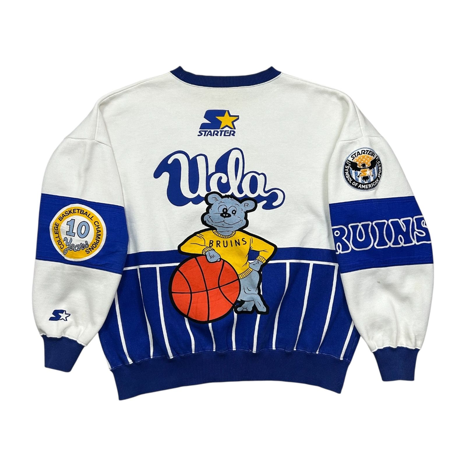 NCAA VTG 80s 90s UCLA BRUINS STARTER AOP SWEATSHIRT Size US L / EU 52-54 / 3 - 2 Thumbnail