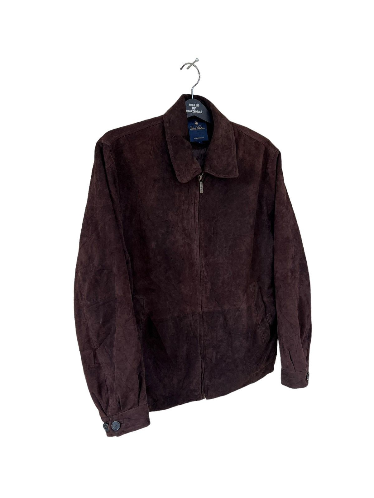 Brooks Brothers Vintage Brooks Brothers Dark Brown Suede Leather Jacket Size US M / EU 48-50 / 2 - 8 Thumbnail