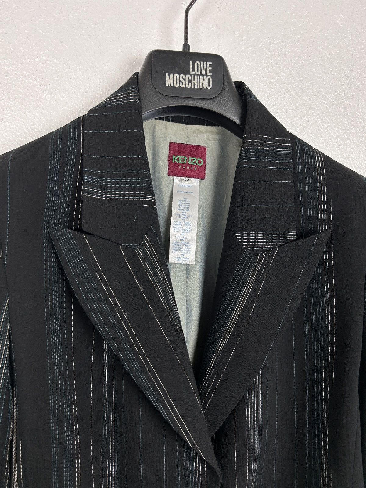 Kenzo Vintage Kenzo Paris Striped Womenswear Blazer Jacket Size M / US 6-8 / IT 42-44 - 2 Thumbnail