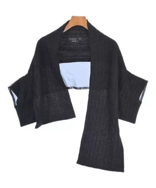 Yohji Yamamoto Black Knit Kimono-Style Outerwear Size L / US 10 / IT 46 - 1 Thumbnail