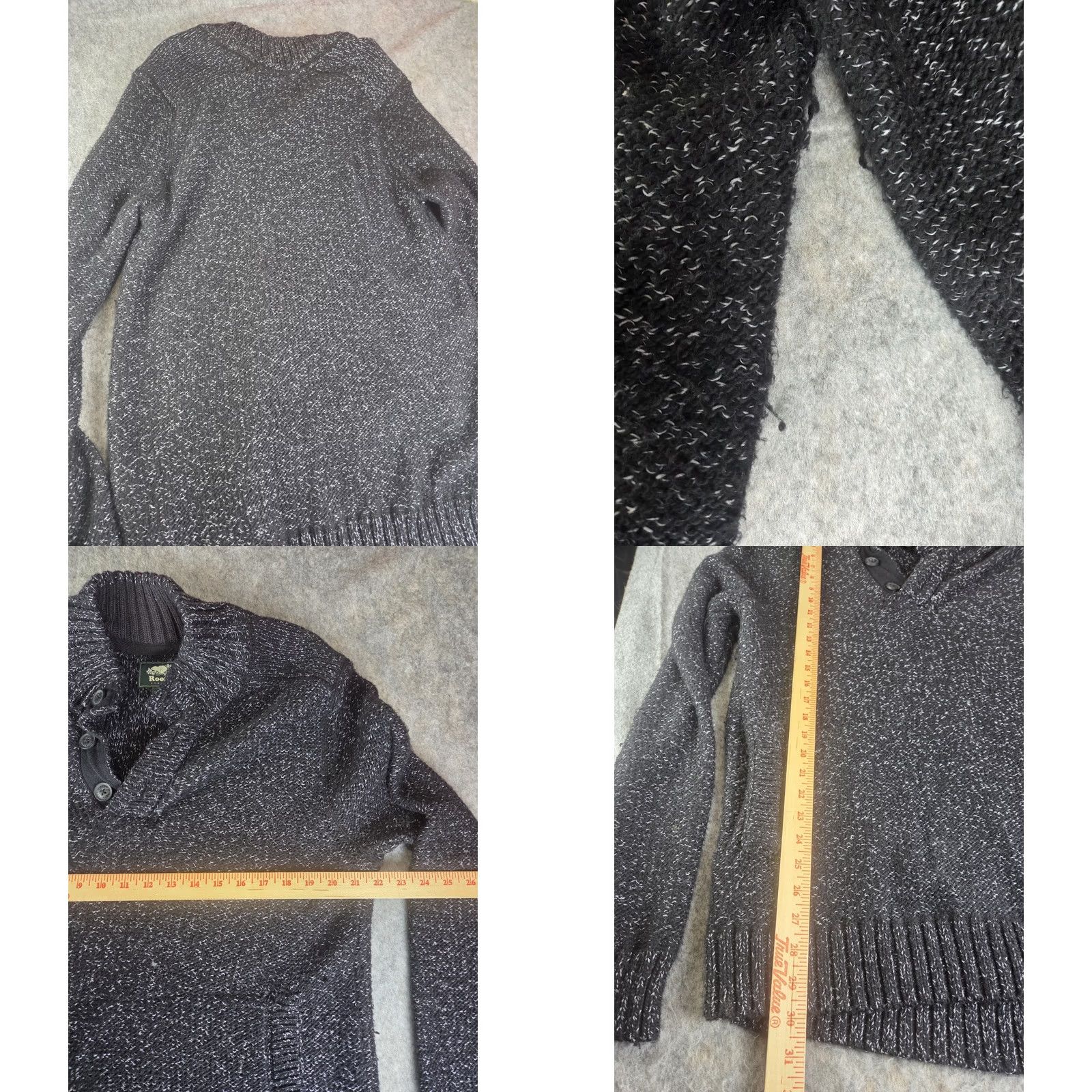 Roots New title: ROOTS CANADA WOOL KNIT SWEATER LARGE MOCK NECK BUTTON PULLOVER Size L / US 10 / IT 46 - 8 Thumbnail
