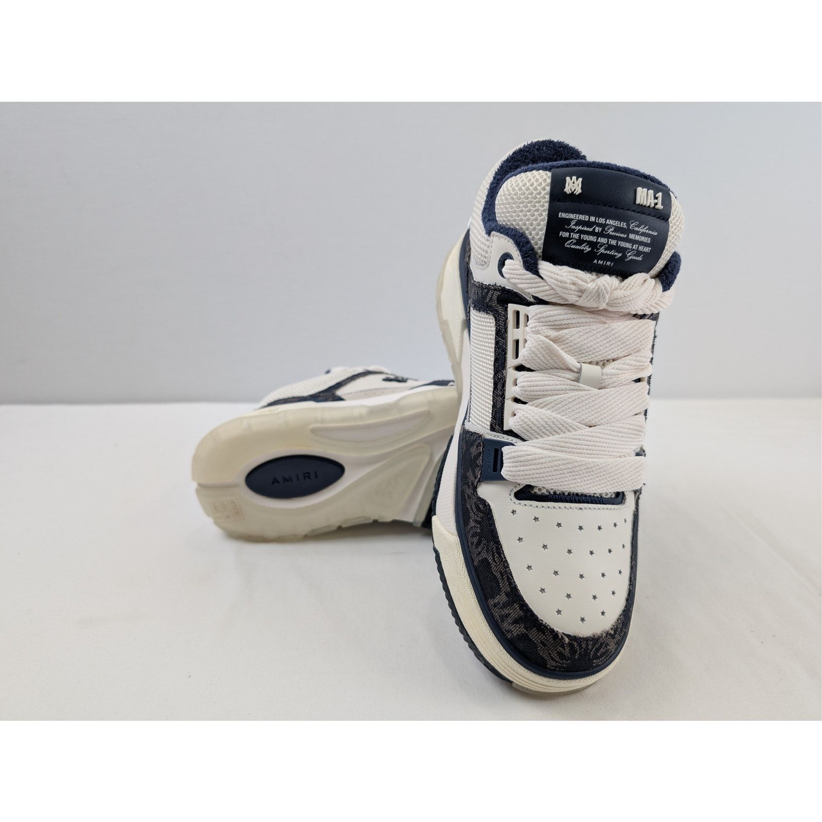 Amiri o1rshd1 MA Quad MA-1 Sneakers in Midnight Indigo Size US 14 / EU 47 - 15 Thumbnail
