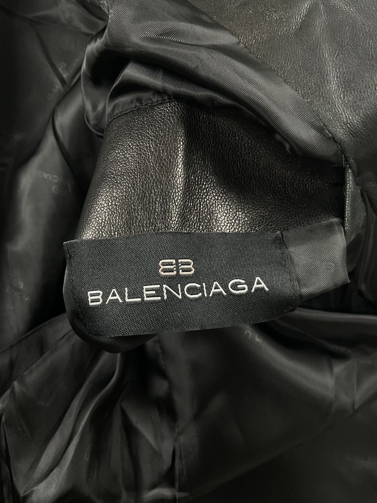 Balenciaga Vintage Balenciaga Leather Jacket Size US XL / EU 56 / 4 - 14 Thumbnail