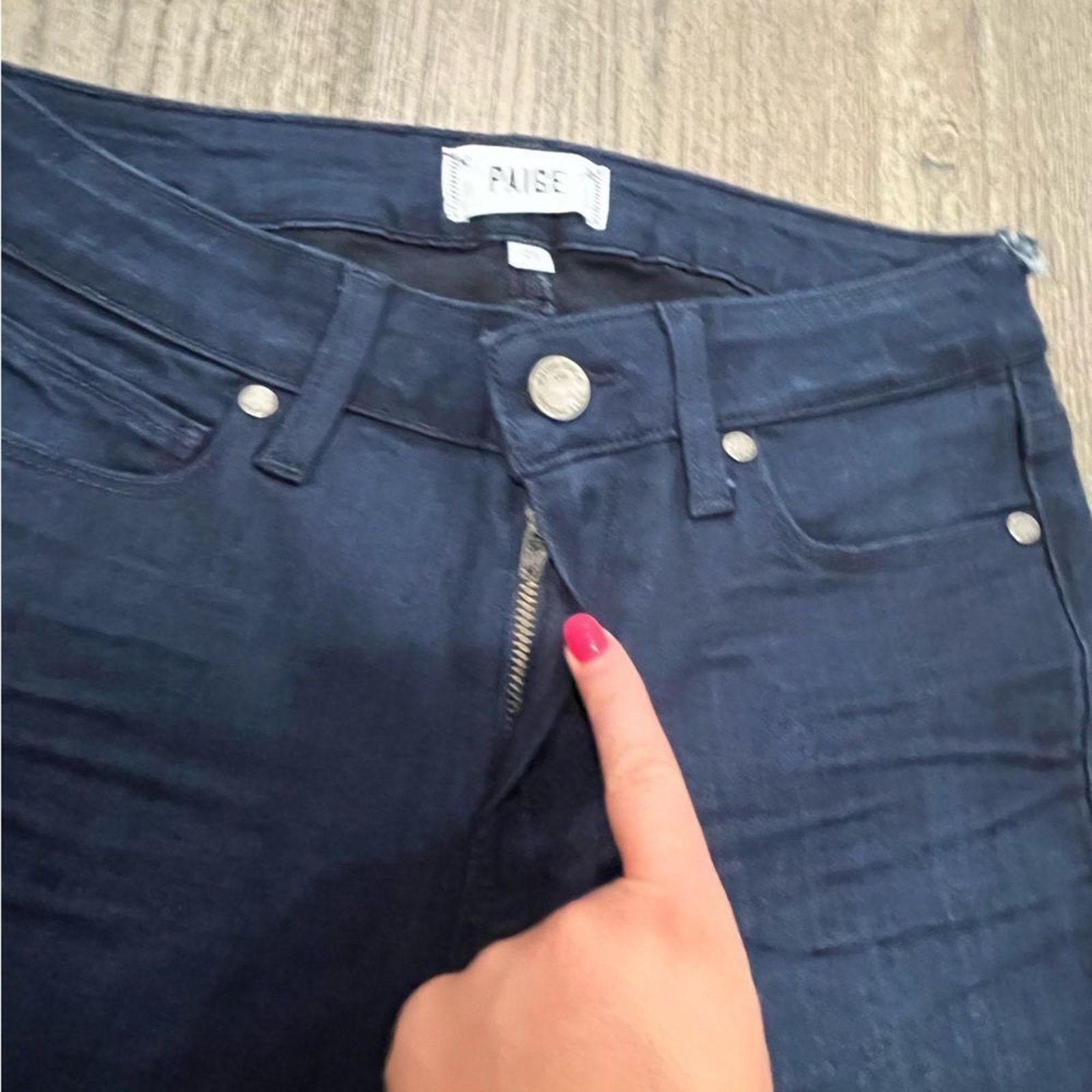 Paige NWOT Paige Verdugo Ankle Dark Wash Indigo Skinny Jeans Sz 27 Size 27" / US 4 / IT 40 - 4 Thumbnail