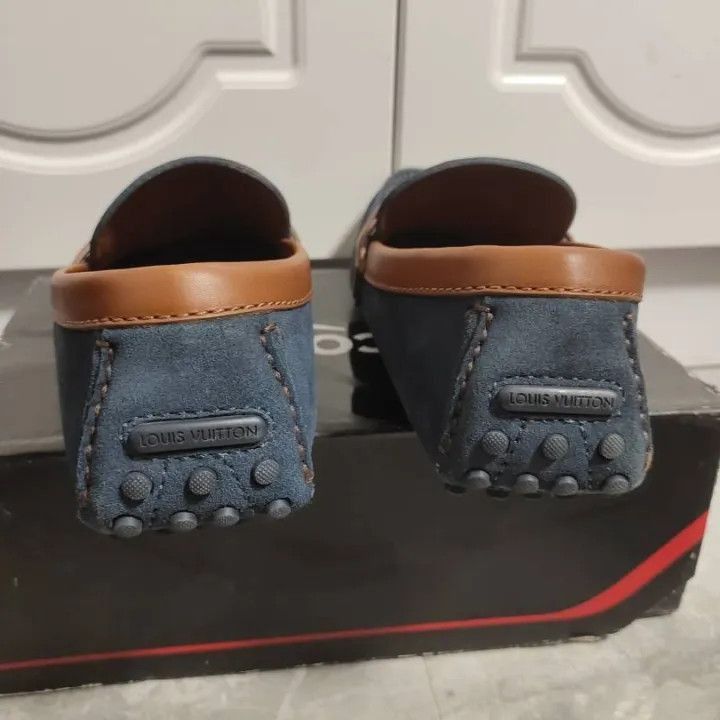Louis Vuitton Louis Vuitton Blue Casual Slip-On Shoes for Men -2508 Size US 8.5 / EU 41-42 - 3 Thumbnail