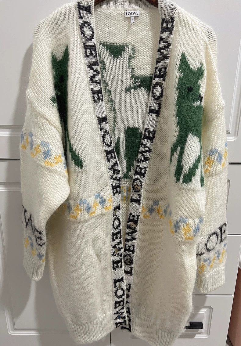 Loewe LOEWE Deer mohair cardigan coat Size XS / US 0-2 / IT 36-38 - 3 Thumbnail