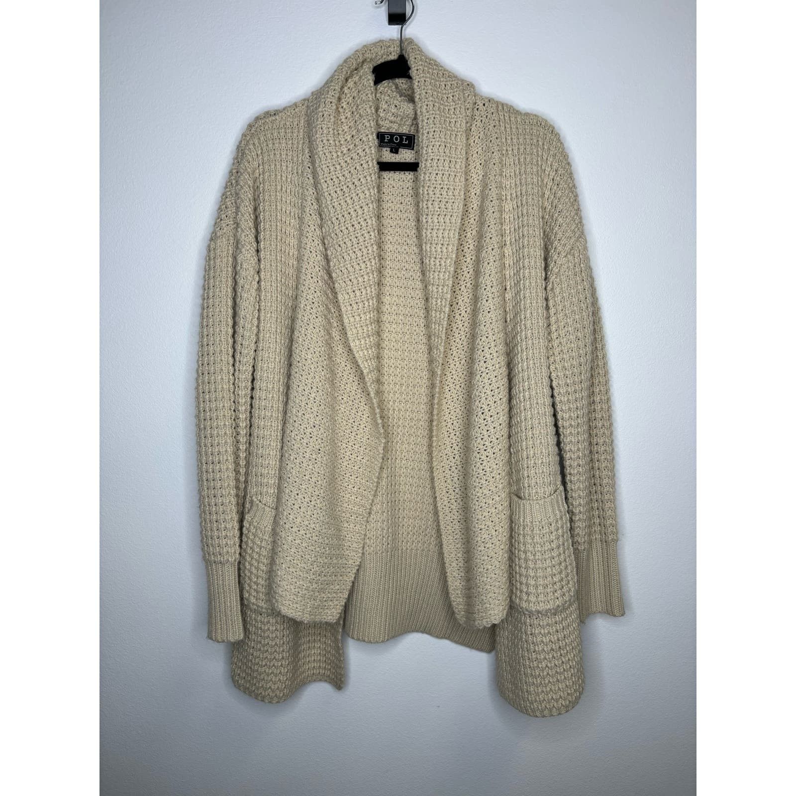 Unknown London Pol oversized beige cardigan - Size L | Grailed