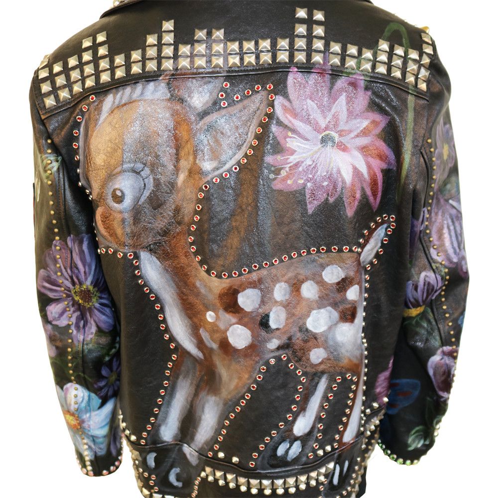 Gucci Gucci Studded Floral Lea Size US M / EU 48-50 / 2 - 4 Thumbnail