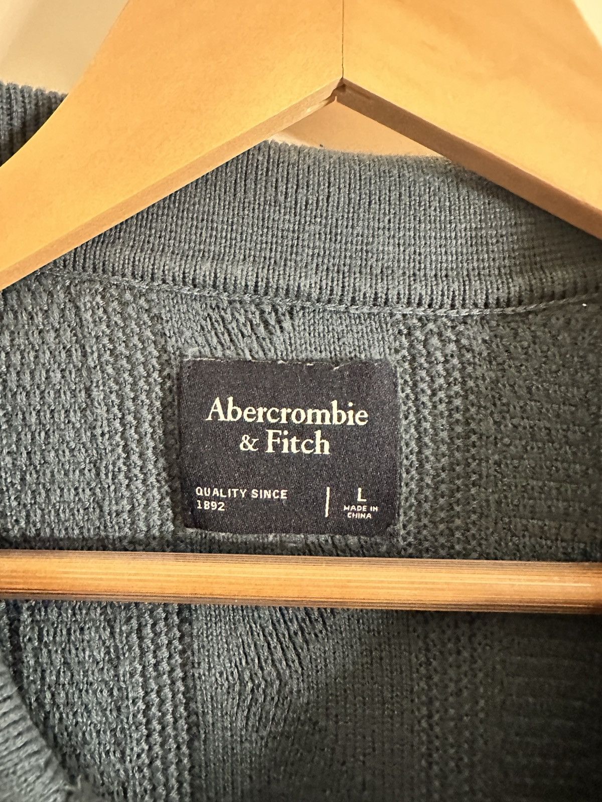 Abercrombie & Fitch Abercrombie Knitted Polo Size US L / EU 52-54 / 3 - 3 Thumbnail