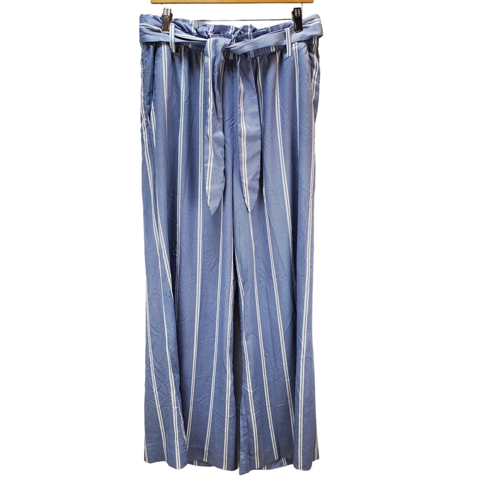 H&M H&M Wide Leg Pant Womens 12 Paper Bag Straight Leg Size 34" / US 12 / IT 48 - 1 Thumbnail