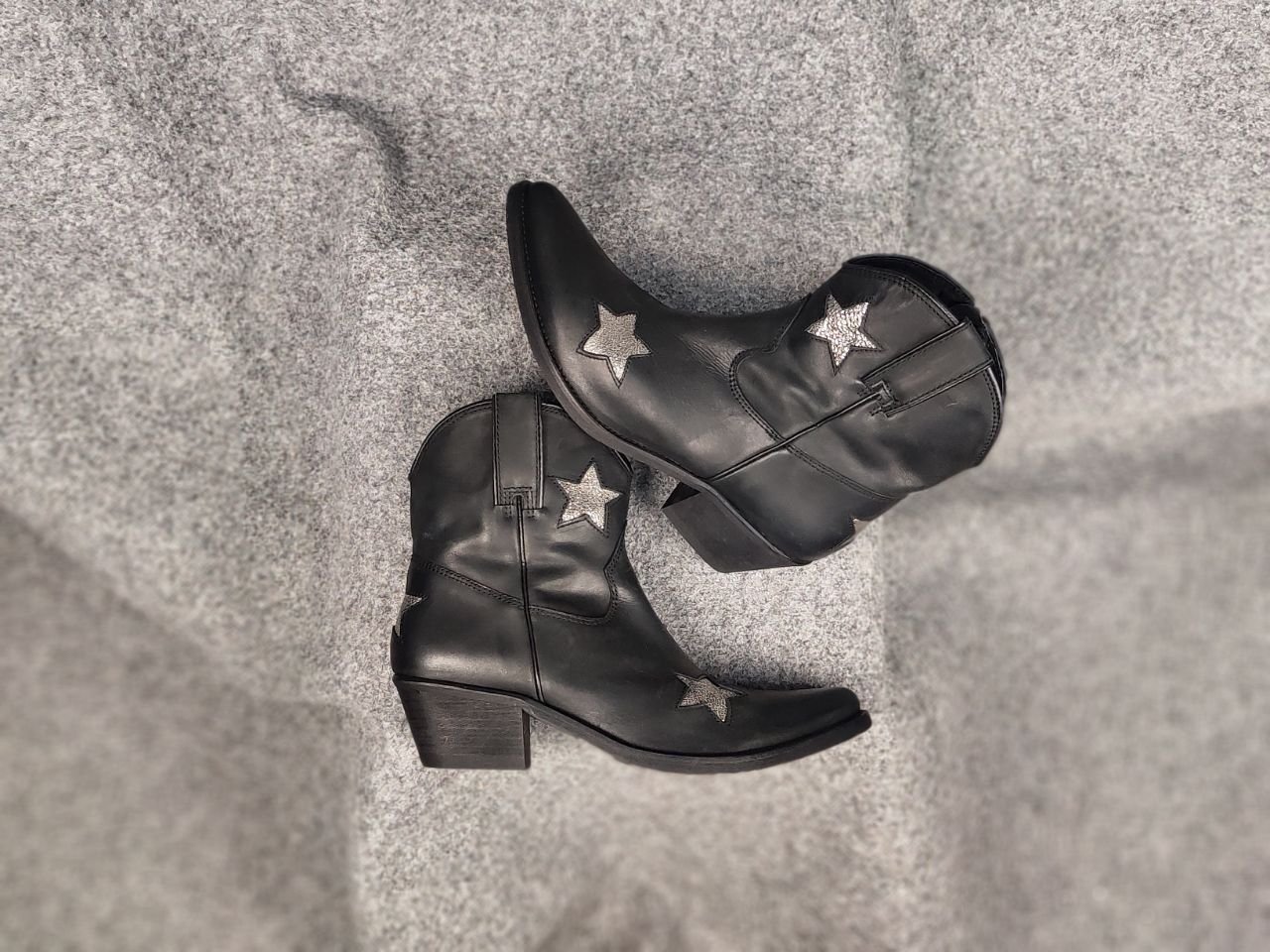 Kentucky's Western Cowboy biker ankle boots Womens Leather