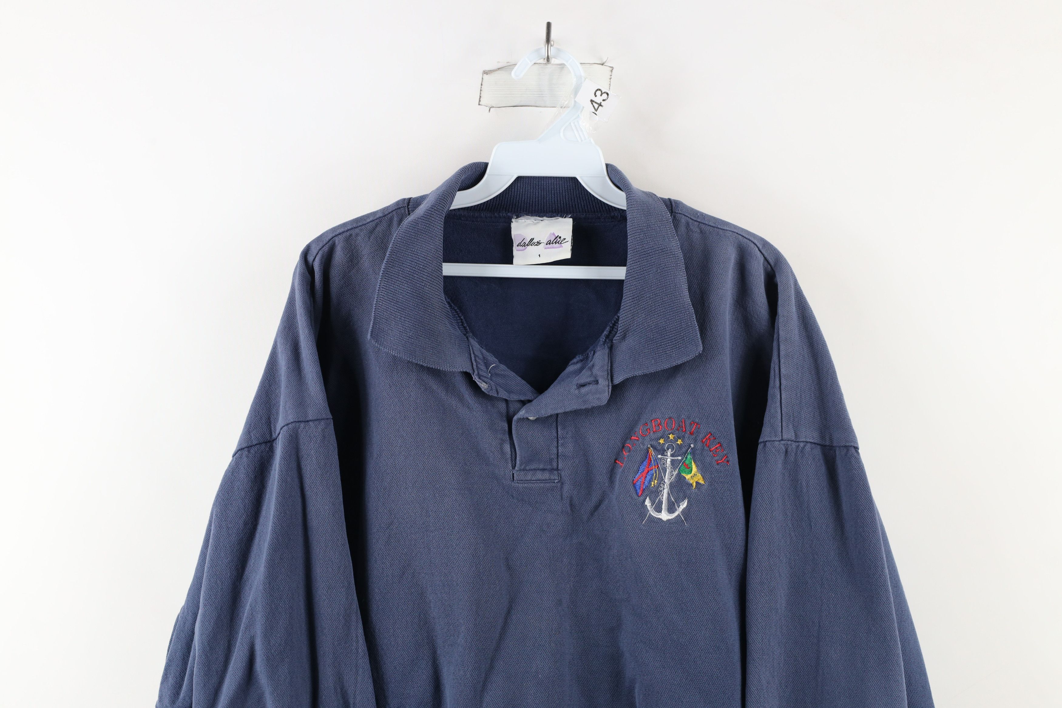 Vintage Vintage 90s Streetwear Key Heavyweight Pullover Polo USA Size US XL / EU 56 / 4 - 2 Thumbnail