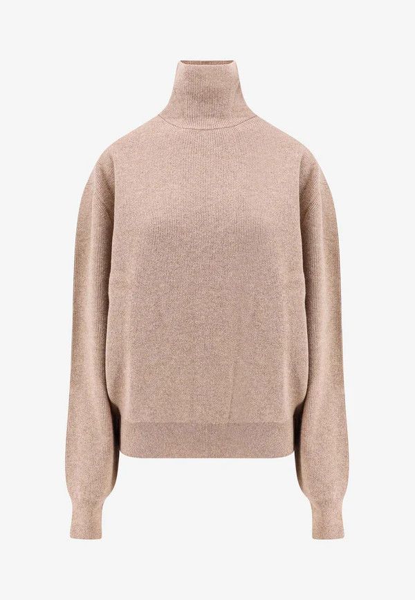 Lemaire o1s22i1n1024 Wool Pullover Sweater in Beige Size US S / EU 44-46 / 1 - 1 Thumbnail