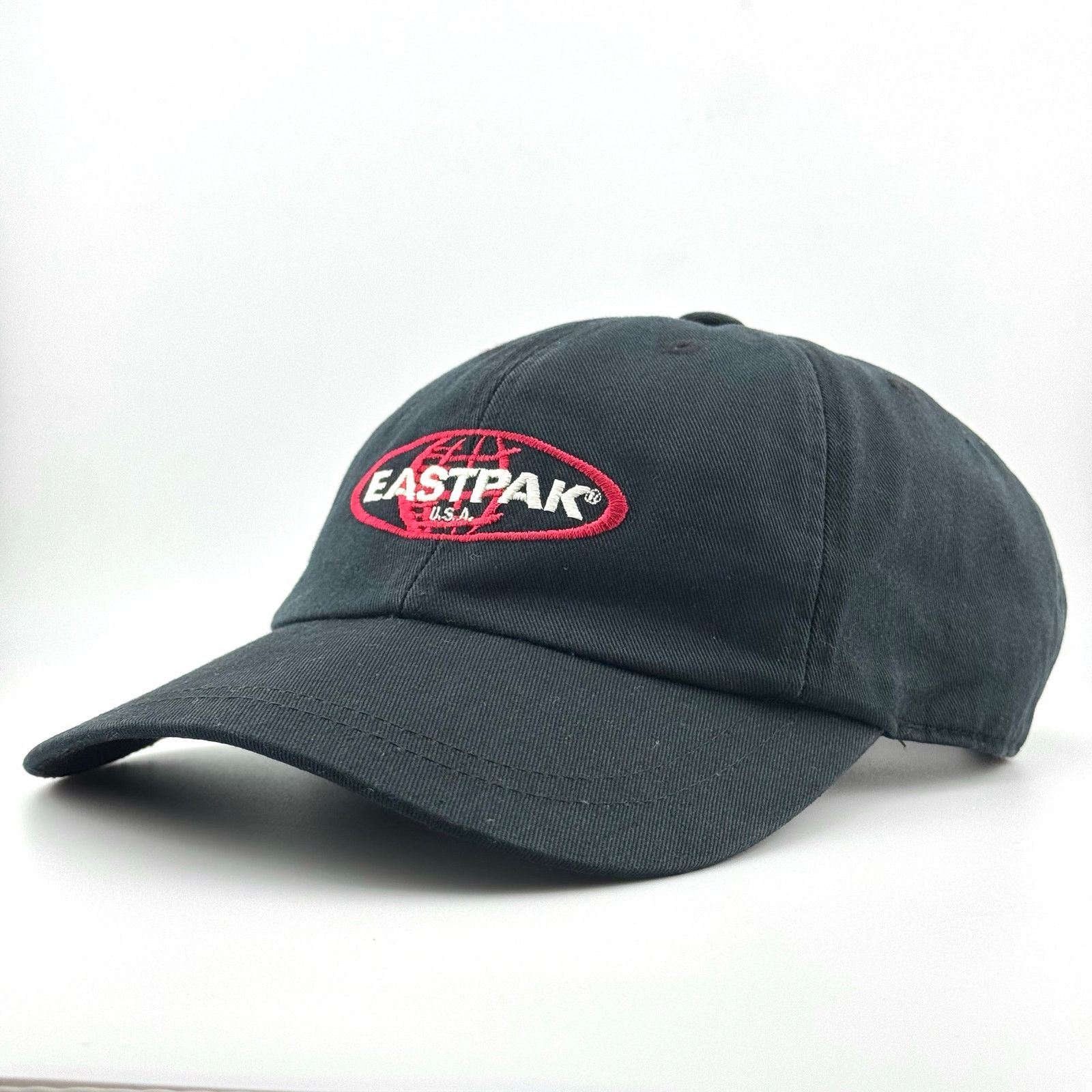 Eastpak Vintage Eastpak USA Y2K Spellout Hat Black Cap Adjustable Size ONE SIZE - 2 Thumbnail