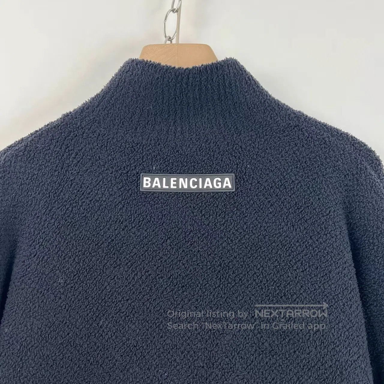 Balenciaga Black High Neck Half-Zip Sweater. Size US XS / EU 42 / 0 - 4 Thumbnail