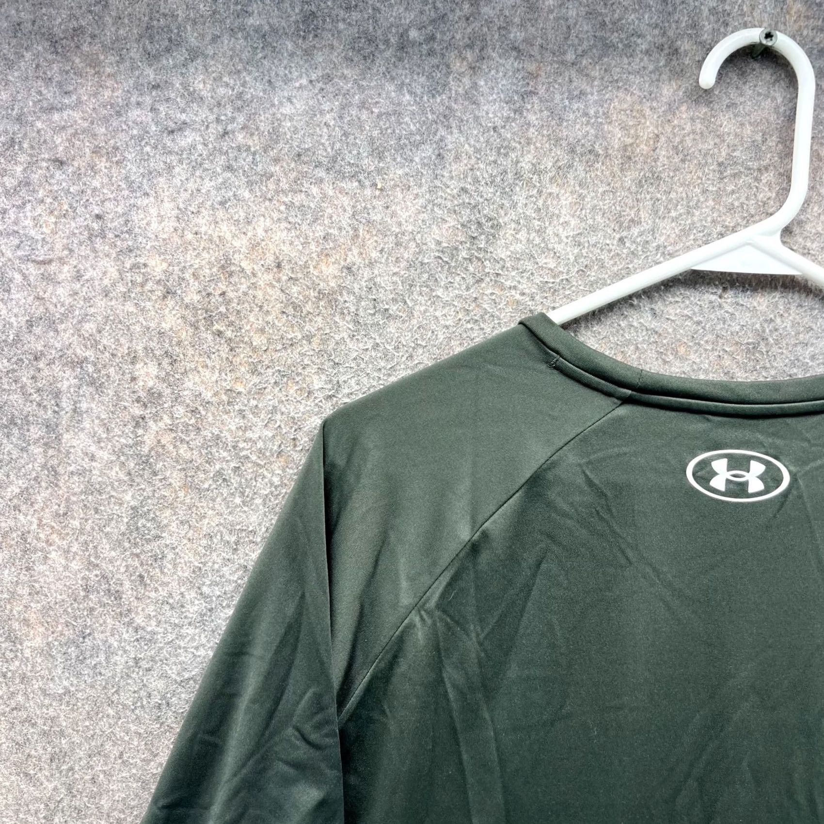 Under Armour Under Armour Shirt Mens XL Green Crewneck Short Sleeve Jersey Logo T-Shirt XL Men Green China Manufactured Size US XL / EU 56 / 4 - 3 Thumbnail