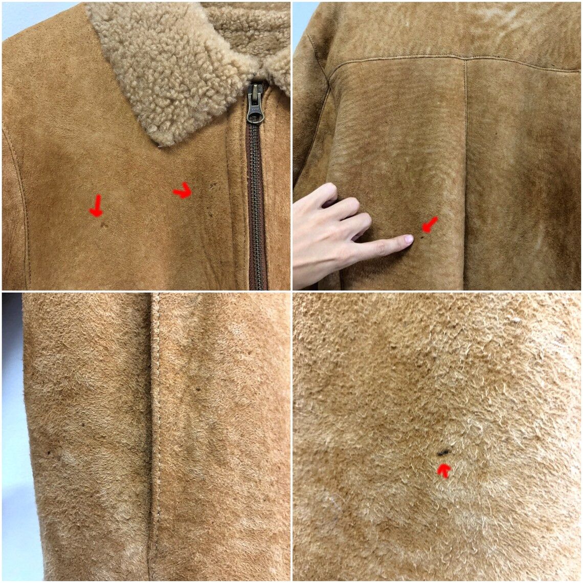 Vintage Lambskin Shearling Jacket Coat Size M / US 6-8 / IT 42-44 - 8 Thumbnail