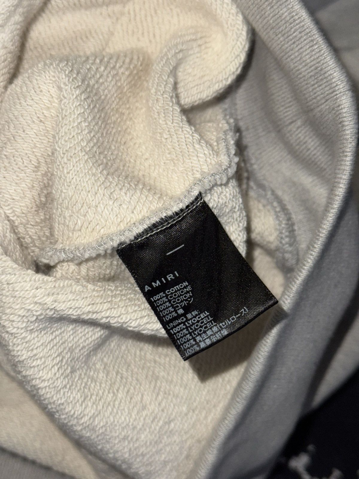 Amiri AMIRI STAGGERED LOGO GREY HOODIE Size US S / EU 44-46 / 1 - 16 Thumbnail