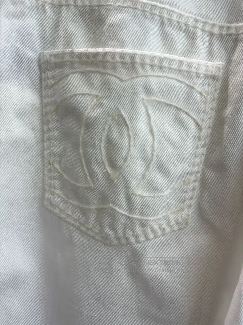 Other Chanel Ski series white double C pocket jeans trousers Size 26" / US 2 / IT 38 - 4 Thumbnail