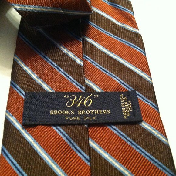 Brooks Brothers BROOKS BROTHERS MEN'S NEW 100%SILK TIE WIDTH: 3 1/2" Size ONE SIZE - 3 Thumbnail