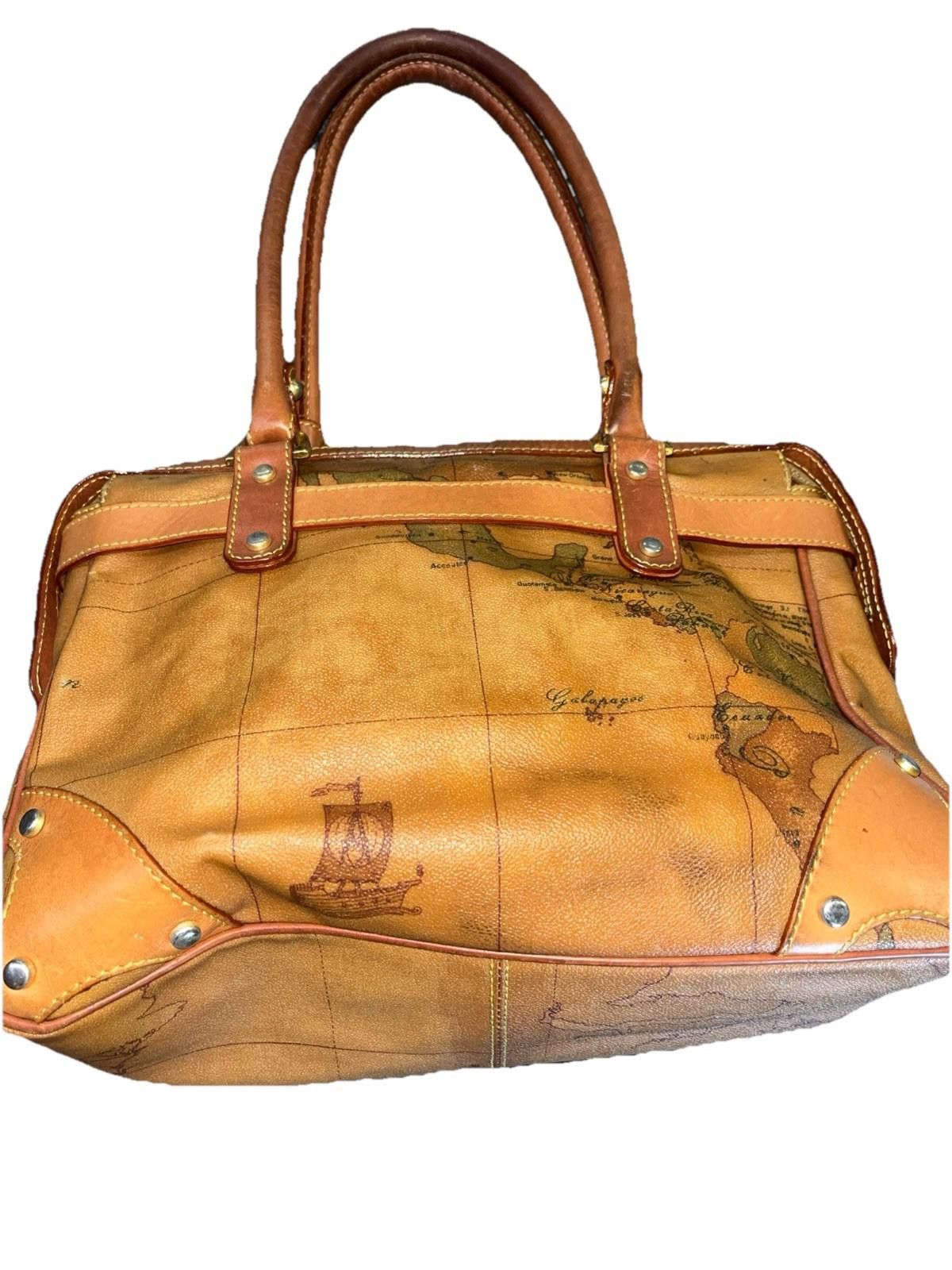 Alviero Martini ALVIERO MARTINI 1A CLASSE Geo Print Leather Handbag Bag Size ONE SIZE - 2 Thumbnail