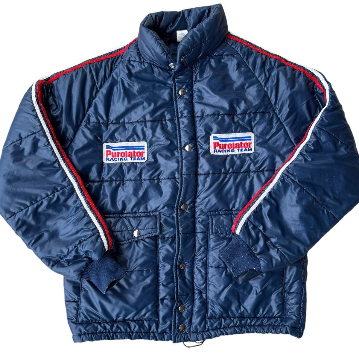 Swingster 80s Swingster True Vintage Purolator Puffy Racing Jacket Size US L / EU 52-54 / 3 - 1 Thumbnail