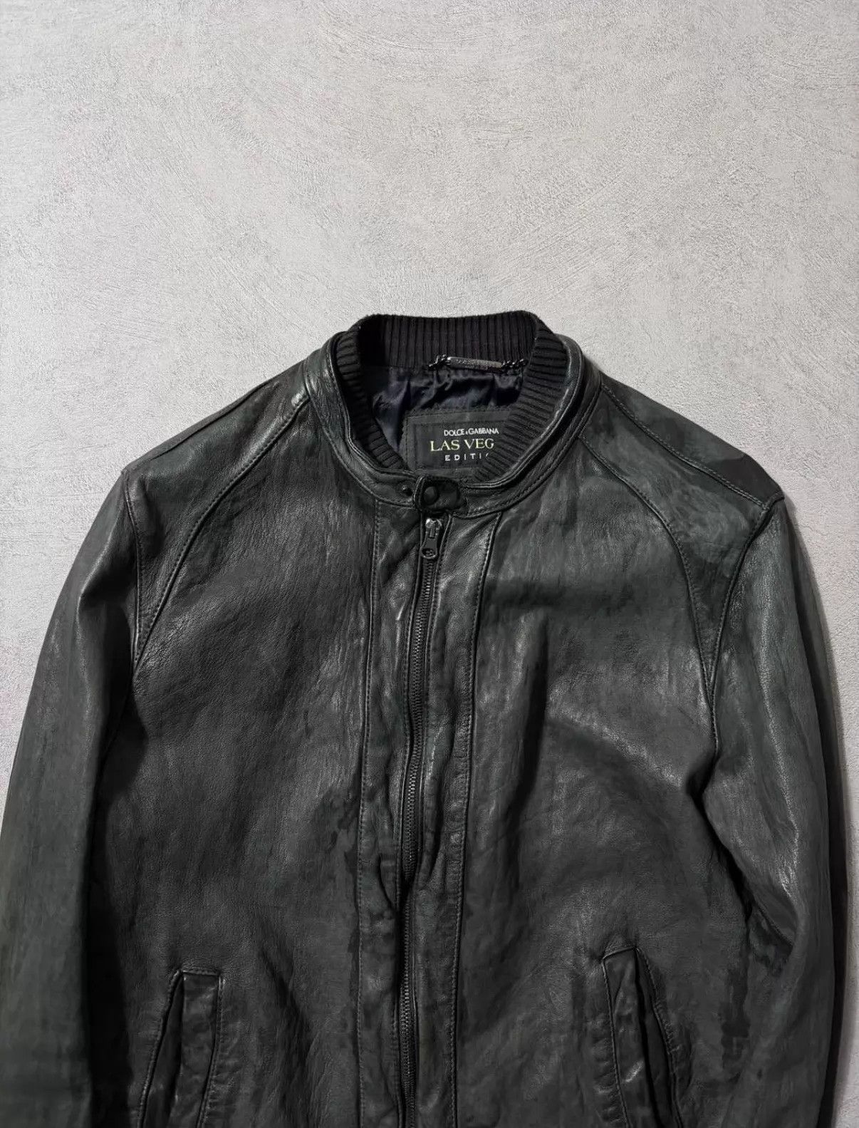 Dolce & Gabbana Dolce&Gabbana Vintage Washed Lambskin Blade Cut Jacket XL Size US M / EU 48-50 / 2 - 3 Thumbnail