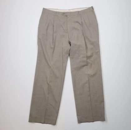 Vintage Vintage 70s Streetwear Wool Blend Wide Leg Pants Trousers Size US 38 / EU 54 - 1 Thumbnail