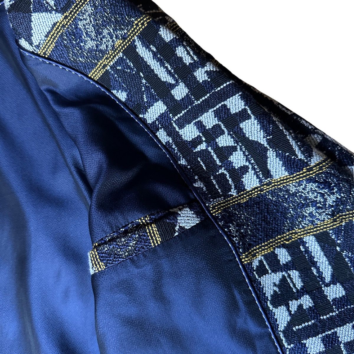 Other Sessùn Geometric Jacquard Oversized Blazer Jacket Navy XS Size XS / US 0-2 / IT 36-38 - 3 Thumbnail