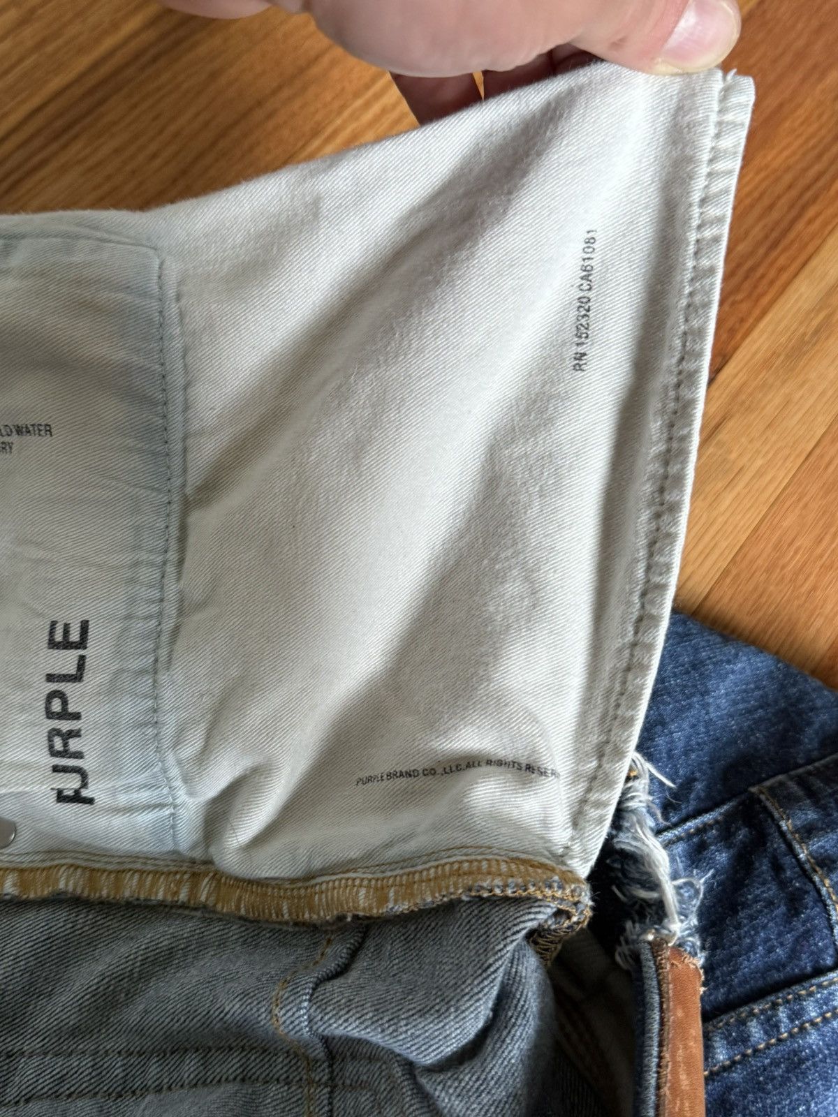 Purple Brand Purple Brand Stretch Denim Blue Size US 33 - 8 Thumbnail