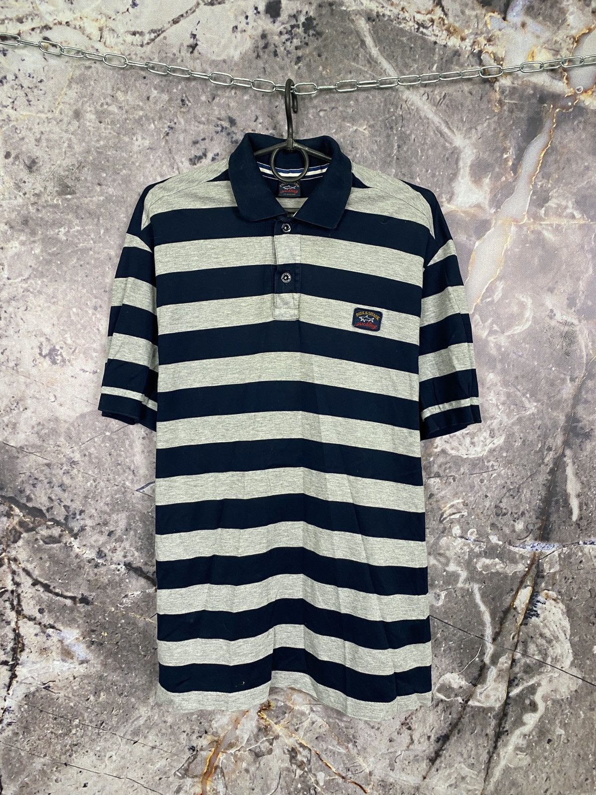 Paul & Shark × Vintage Men’s Paul & Shark Polo Shirt Luxury Size Large Size US L / EU 52-54 / 3 - 1 Thumbnail