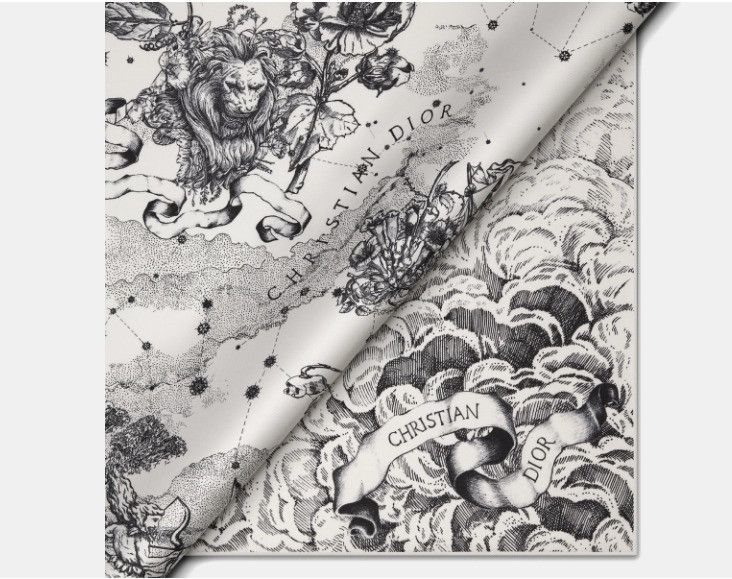 Dior o1w1db10425 35CON09 Size: OS / Square Scarf Size ONE SIZE - 4 Thumbnail