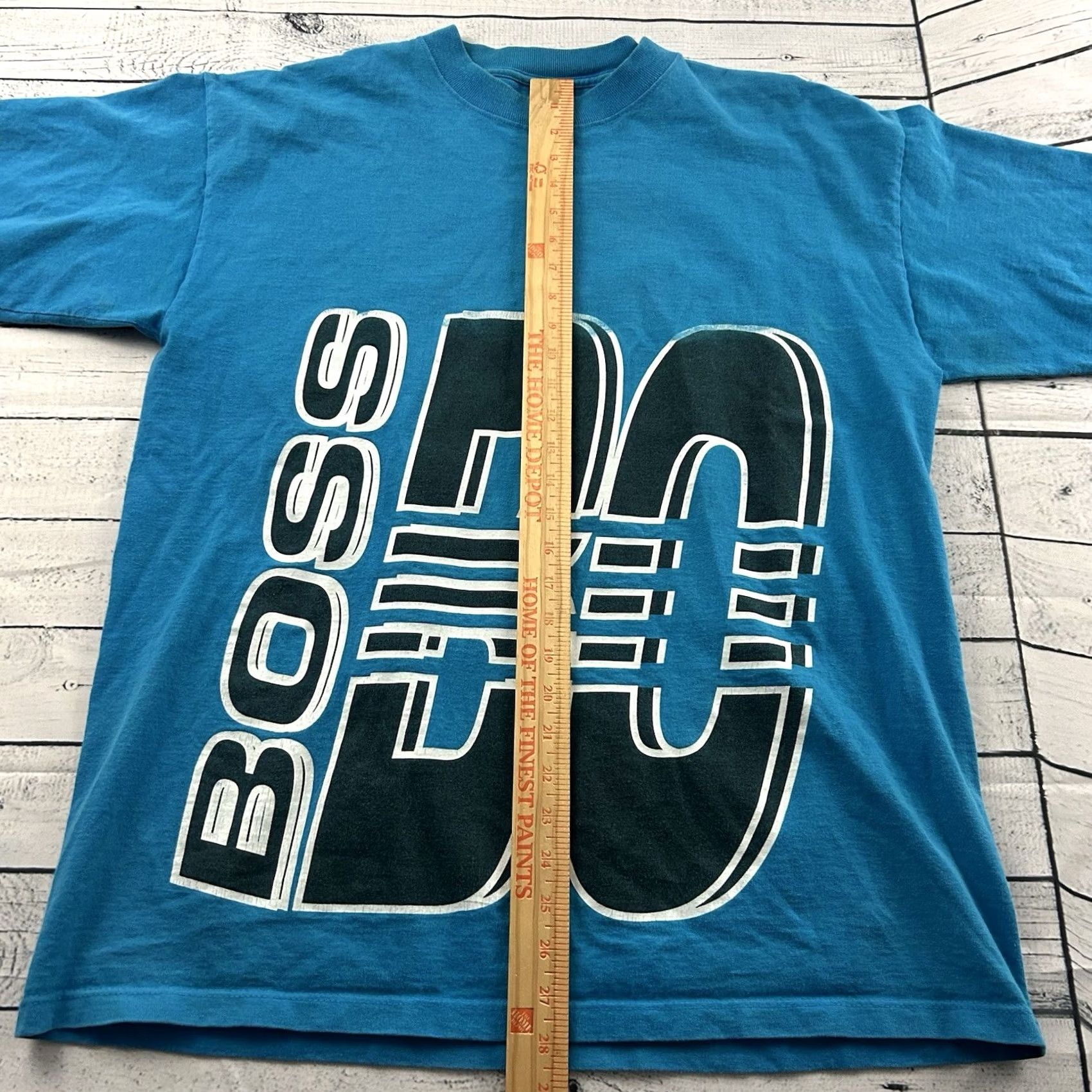Vintage VINTAGE Boss Short Sleeve T Shirt Men L Blue 90s Shirt Mens Size US L / EU 52-54 / 3 - 4 Thumbnail