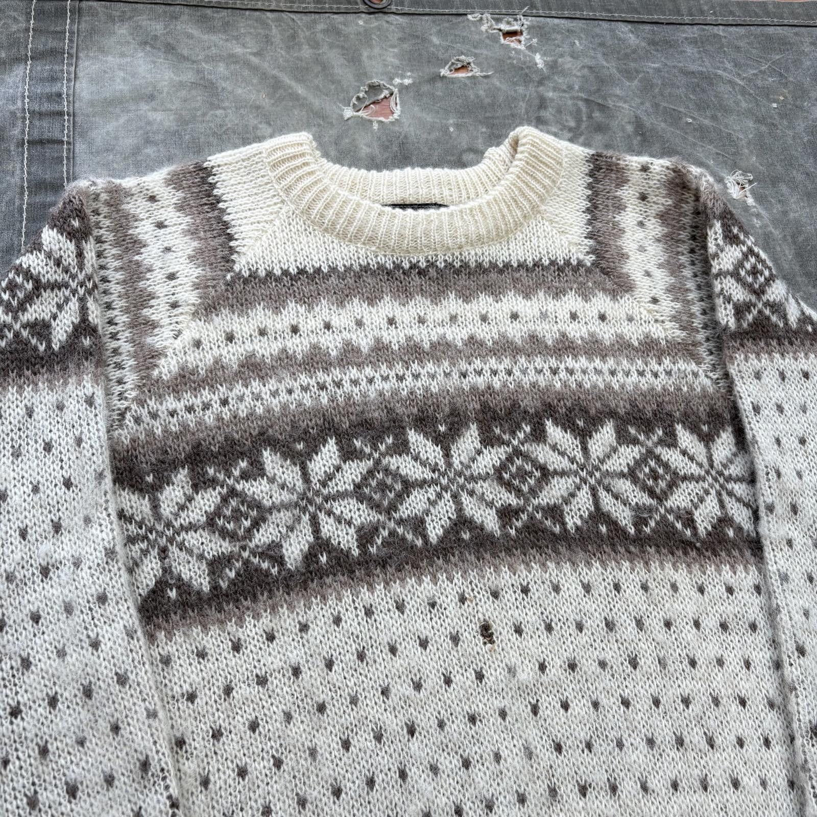 Vintage Vintage 70s Norlender Norway Pure Wool Fair Isle Sweater Size M / US 6-8 / IT 42-44 - 5 Thumbnail