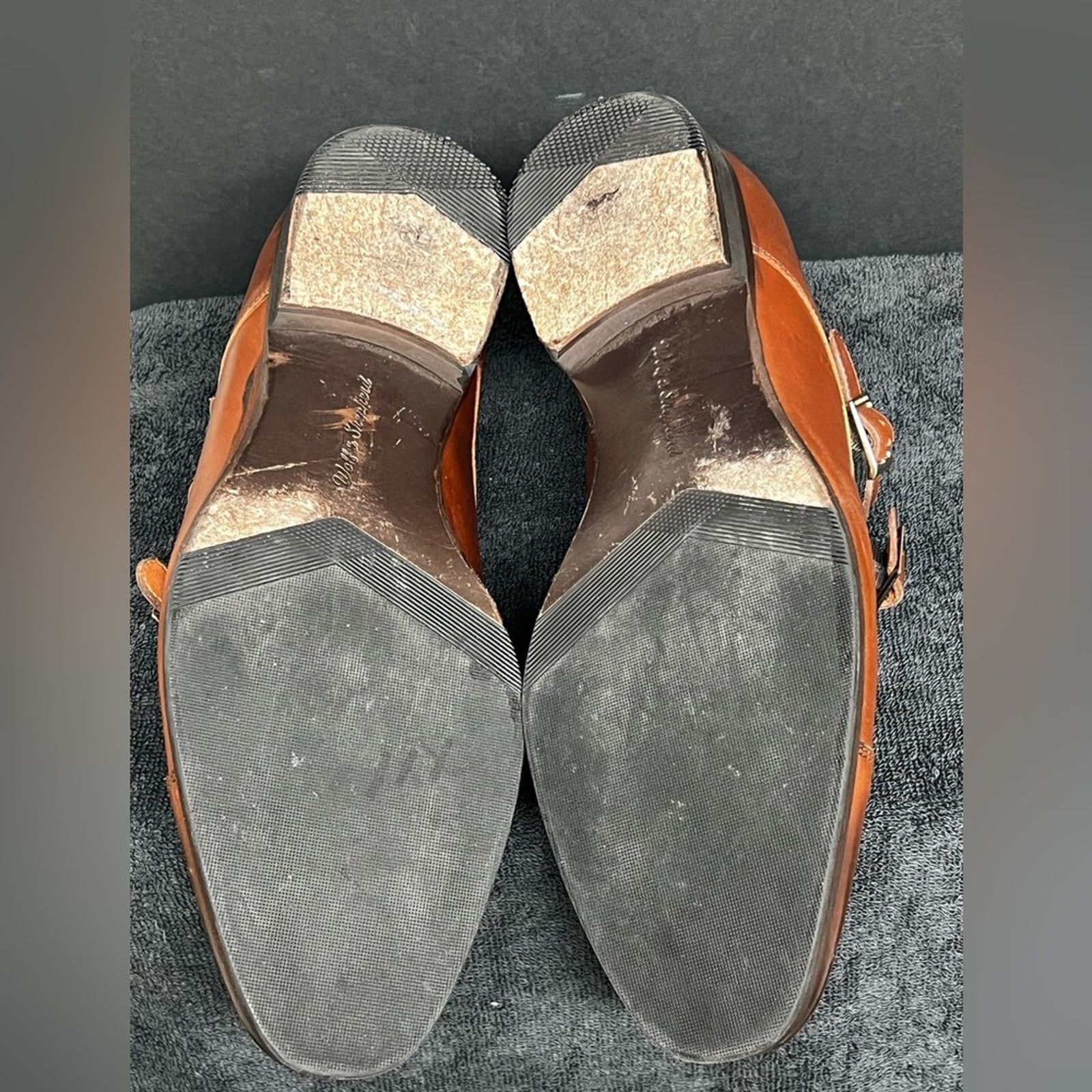 Wolf & Shepherd Wolf & Shepherd Gambit Shoes Brown Monk Strap Buckle Leather Size US 11 / EU 44 - 8 Thumbnail
