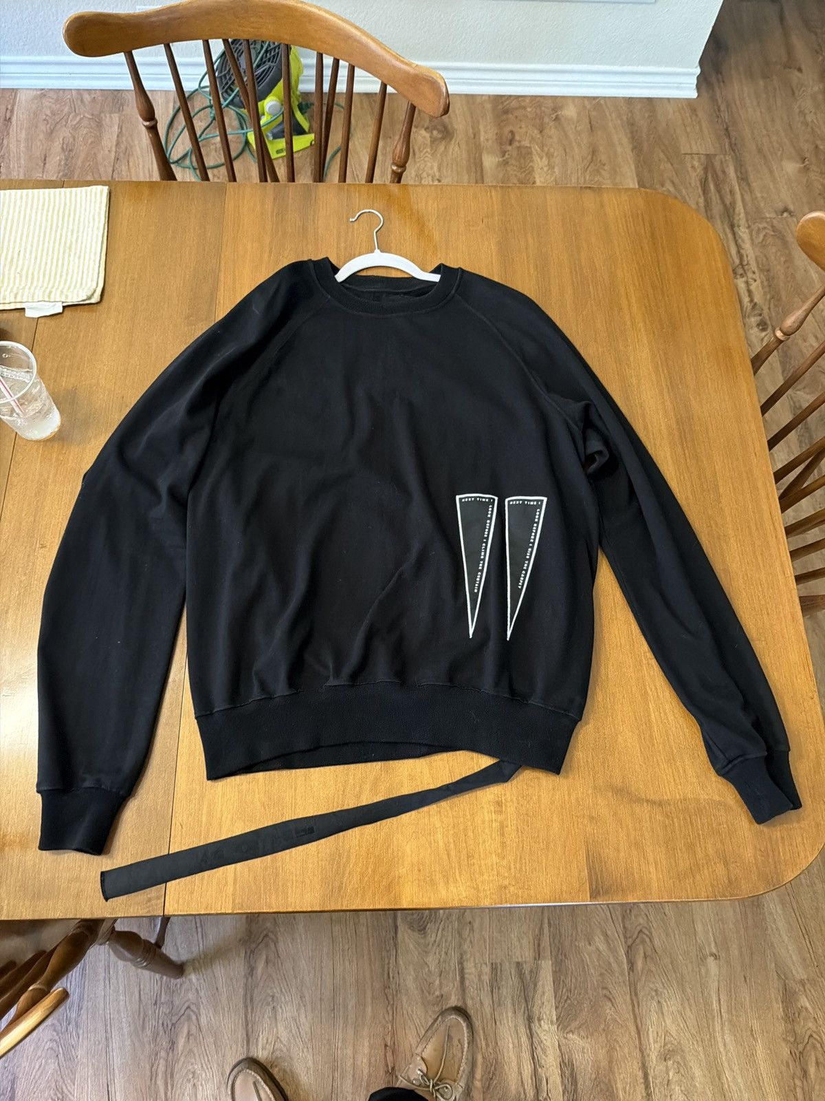 Rick Owens Drkshdw AW22 Rick Owens DRKSHDW Sisters of Mercy Patch Sweatshirt Size US XL / EU 56 / 4 - 1 Thumbnail