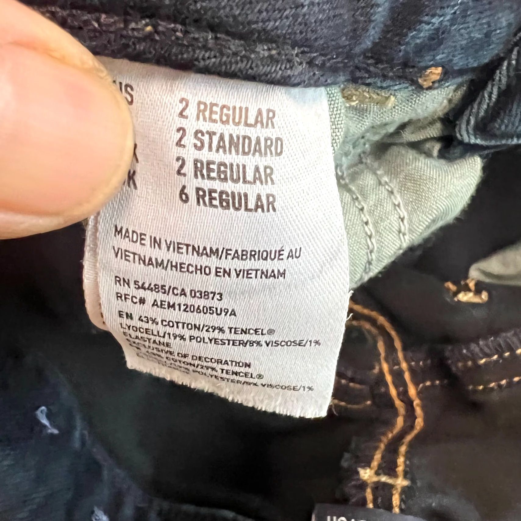 American Eagle Outfitters American Eagle Outfitters Womens Low Rise Super Stretch Blue Skinny Jeans Sz 2R Size 26" / US 2 / IT 38 - 6 Thumbnail