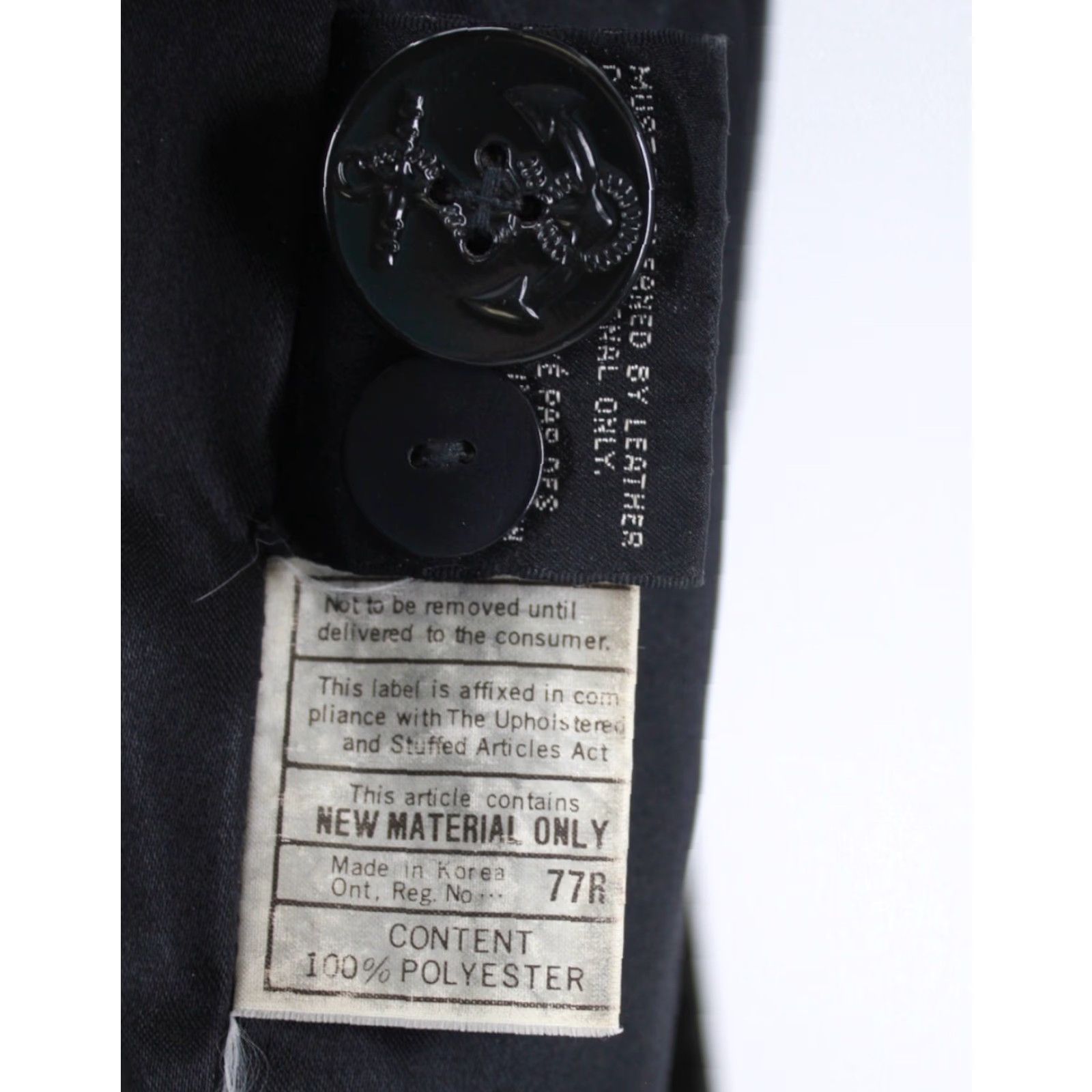 Andrew Marc Andrew Marc Leather Jacket Mens Pea Coat Jacket L Black 90s 2000s Vintage Size US L / EU 52-54 / 3 - 6 Thumbnail